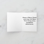 冬道のクリスマスカード シーズンカード (内部)