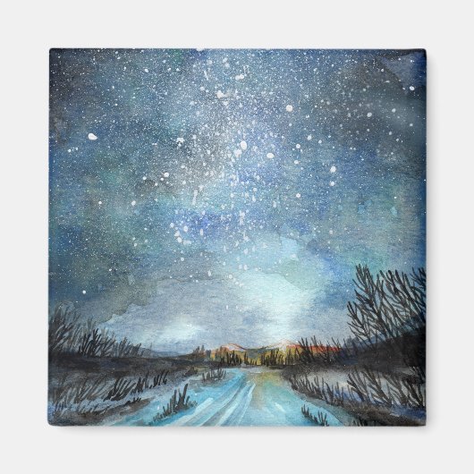 冬道 マグネット (正面)