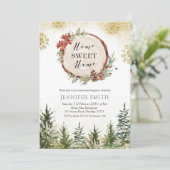 冬金ゴールドフォレスト引っ越し祝いパーティーパーティの招待状 招待状 (スタンド正面)