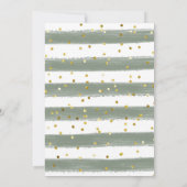 冬金ゴールドフォレスト引っ越し祝いパーティーパーティの招待状 招待状 (裏面)