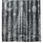 冬銀シャワーカーテン シャワーカーテン (正面)