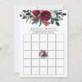 冬開花フローラブライダルシャワー備後ゲーム 招待状 (正面)