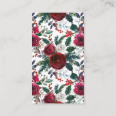 冬開花ベビーシャワーおむつラッフルチケット エンクロージャーカード (裏面)