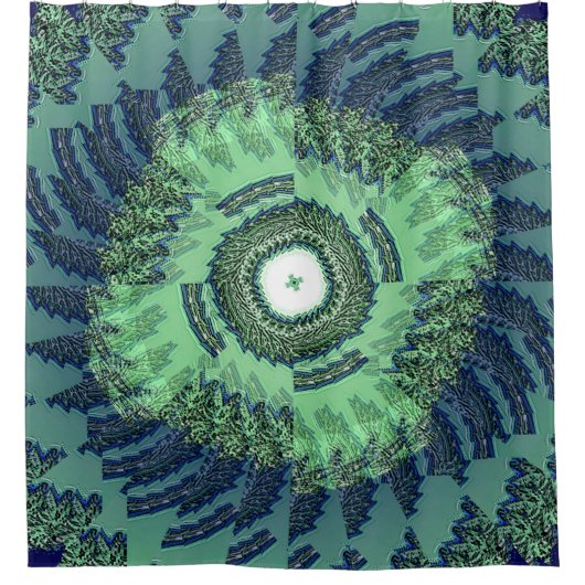 冬開花...... シャワーカーテン (正面)