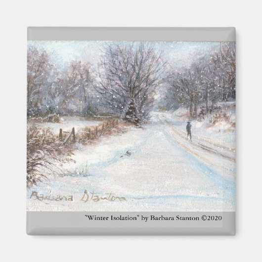 「冬隔離」マグネット マグネット (正面)