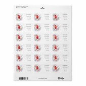 冬雄（鳥）ショウジョウコウカンチョウ ラベル (フルシート)