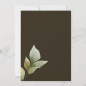 冬離れのフローラ水結婚色 招待状 (裏面)