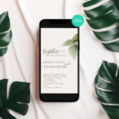 冬離れのフローラ水結婚色 招待状