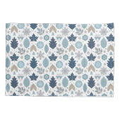 冬離れの雪の形 枕カバー (裏面)