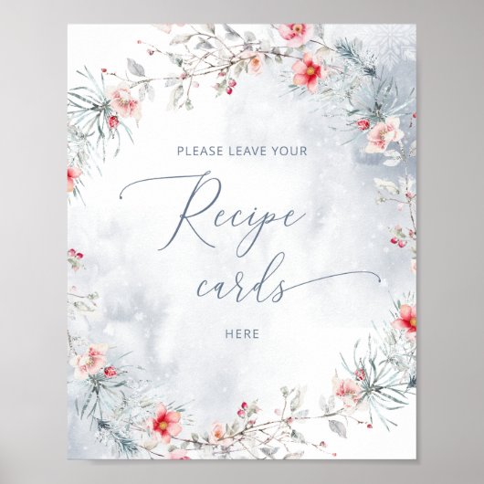 冬離れ雪レシピ ポスター (正面)