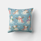 冬雪だるま枕クッション クッション (裏面)