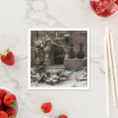冬雪の修道院(Karl Lessing著) スタンダードカクテルナプキン (インサイチュ)