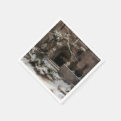 冬雪の修道院(Karl Lessing著) スタンダードカクテルナプキン (角)