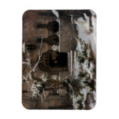 冬雪の修道院（Karl Lessing著） マグネット (縦)