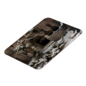 冬雪の修道院（Karl Lessing著） マグネット (左側)