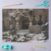 冬雪の修道院（Karl Lessing著） 薄葉紙 (クラフト)