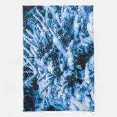 冬雪クリスマスツリー キッチンタオル (縦)