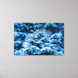 冬雪クリスマスツリー キャンバスプリント