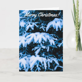 冬雪クリスマスツリー シーズンカード