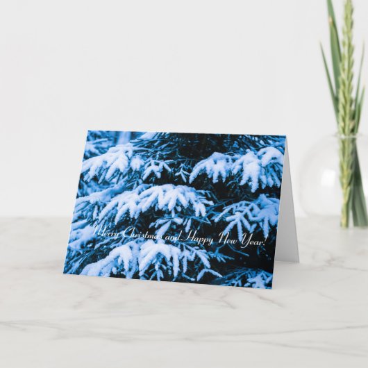 冬雪クリスマスツリー シーズンカード (正面)