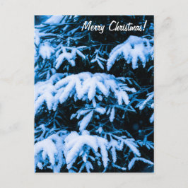 冬雪クリスマスツリー シーズンポストカード