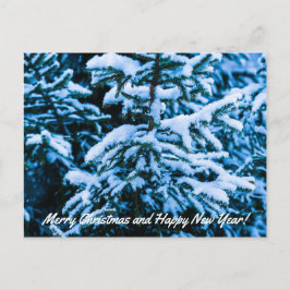 冬雪クリスマスツリー シーズンポストカード