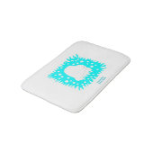 冬雪ハート小風呂マット バスマット (アングル)