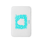 冬雪ハート小風呂マット バスマット (正面縦)