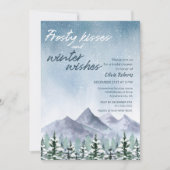 冬雪マウンテンフォレストブライダルシャワー 招待状 (正面)