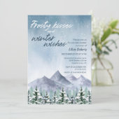 冬雪マウンテンフォレストブライダルシャワー 招待状 (スタンド正面)