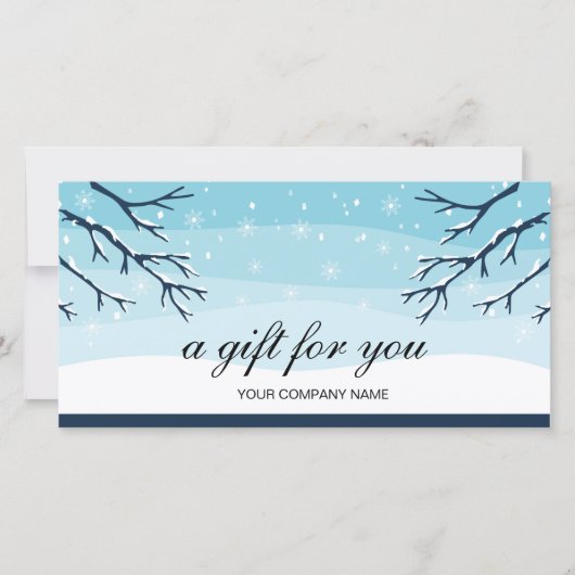 冬雪モダン贈与証書 (正面)