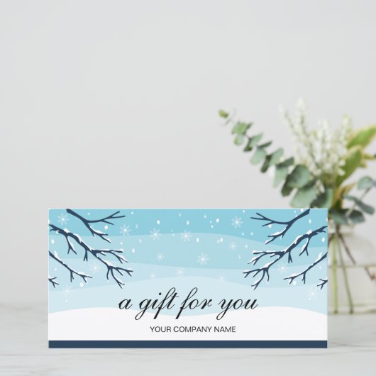 冬雪モダン贈与証書 (スタンド正面)