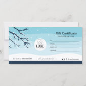 冬雪モダン贈与証書 (裏面)