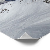 冬雪山写真ポスター ポスター (角)