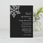 冬雪片結婚式招待状 招待状 (スタンド正面)