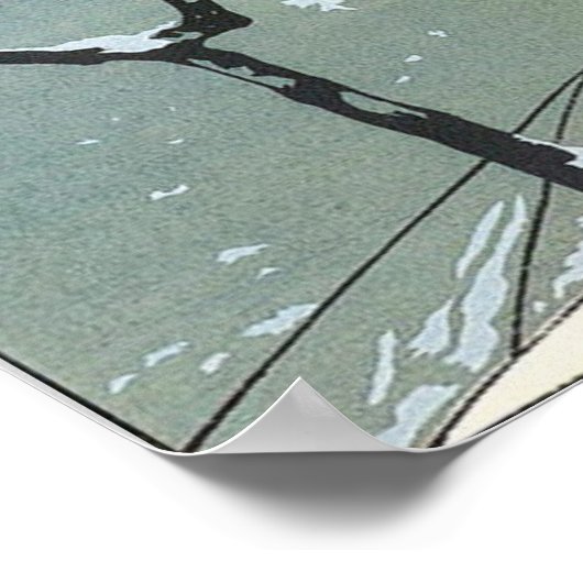 冬雪/ファッション衣装デザイナー ポスター (角)