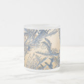 冬霜の氷結晶シルバー金ゴールド フロストグラスマグカップ (中央)