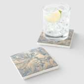 冬霜の石コースター ストーンコースター (横)