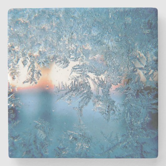 冬霜の石コースター ストーンコースター (正面)