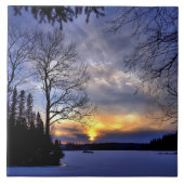 冬霜の降りたの夜 タイル (正面)