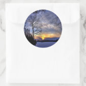 冬霜の降りたの夜 ラウンドシール (バッグ)