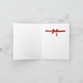 冬霜の降りたの木 ノートカード (内部)