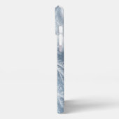 冬霜の降りたの表面凍っていの雪 iPhoneケース (左側面)