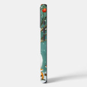 冬霜の降りた雪だるまお洒落キツネワンダーランド Case-Mate iPhoneケース (裏面 / 左)