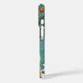 冬霜の降りた雪だるまお洒落キツネワンダーランド Case-Mate iPhoneケース (裏面 / 左)