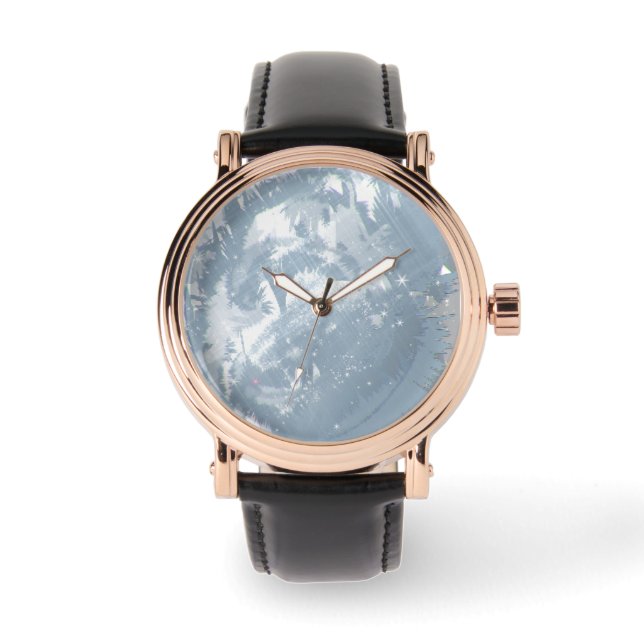 冬霜パターン 腕時計 (正面)