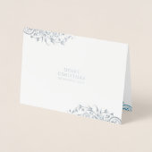 冬霜メリークリスマスフォト 箔カード (正面)