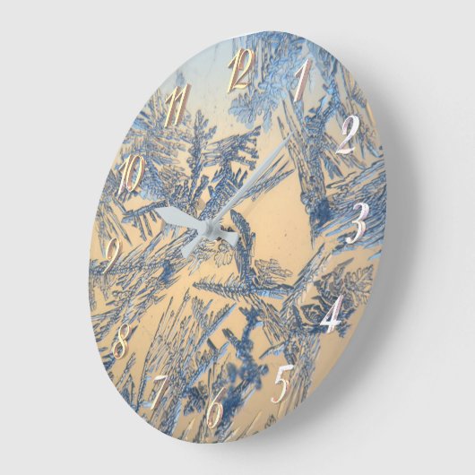 冬霜 ラージ壁時計 (傾斜)