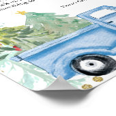 冬青トラック赤ちゃんシャワー深夜おむつ ポスター (角)