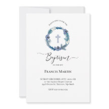 冬青リース水色 |バプテスマ